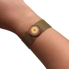 Atatürk Paralı Kalın Burgulu Mıknatıslı Çelik Bileklik