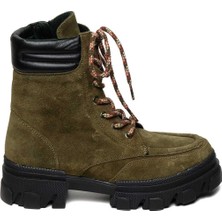 Bestello Bağcıklı Kauçuk Taban Düz Bot 101-41030 Kadın Bot