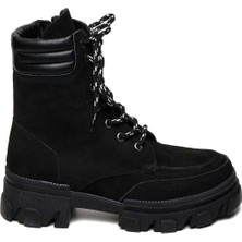 Bestello Bağcıklı Kauçuk Taban Düz Bot 101-41030 Kadın Bot