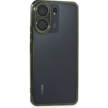 Xiaomi Redmi 13C Kılıf Lensli Silikon - Yeşil - UST4364-2723