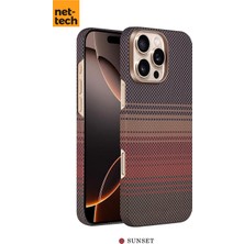 Nettech Apple iPhone 16 Pro Uyumlu NT-N076 Kevlar Karbon Arka Koruma Kılıf