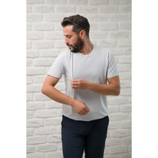 Paul Martin Slimfit Fit Bisiklet Yaka Rayon Kumaş Full Likralı T-Shirt