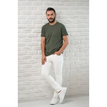 Paul Martin Slimfit Fit Bisiklet Yaka Rayon Kumaş Full Likralı T-Shirt