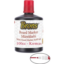 Kırmızı Yazı Tahta Kalem Mürekkebi 100ML 1 Adet Brons Tahta Kalemi Mürekkebi Kolay Silinebilir 100GR Okul Sınıf Öğrenci