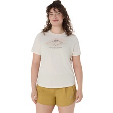 Asics Fujitrail Logo Ss Top Kadın Bej Tshirt 2012D314-100