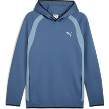 Evostripe Hoodie Dk Erkek Mavi Günlük Stil Sweatshirt 68823080