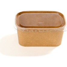 Dikdörtgen Salata Kasesi Kraft (500ML) 300 Adet