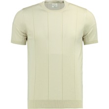 Erkekler için Anthony Jackson Premium Triko Tişört Vittorio Kısa Kol Organik Nefes Alan Kumaş