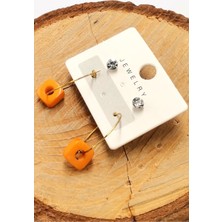 Renkli Figürlü Lüks Küpe