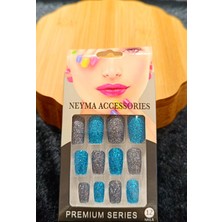 Monalisa Home Simli Çift Renk Takma Tırnak