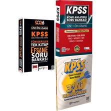 2026 Kpss Lise Ön Lisans Tek Kitap Efsane Çek Kopart Soru Bankası + Konu Ant. Soru ve 3 Deneme