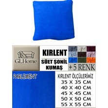 Süet Detaylı Angora Kumaş 4 Adet Kirlent Kılıfı