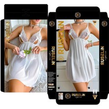 Iç Giyim Ruselin Fantezi Tül Gecelik