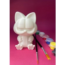 Mynivora Kedic 10 cm Boyama Figürü – 6 Renk & 2 Fırça Seti (3d Baskı)