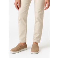 Growish GR0348 Hakiki Nubuk Deri Hafif Poli Taban Kum Rengi Delikli Erkek Günlük Ayakkabı