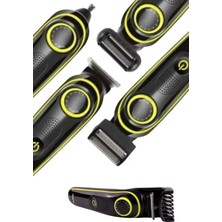 Saç Sakal Şekillendirici Tıraş Makinesi 5 Başlıklı Paslanmaz Çelik Bıçaklı Unısex