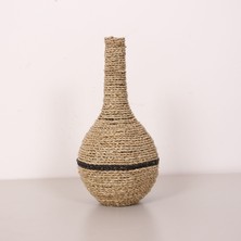 Mylamp Garlıc Rafya Vazo - Saksı 22X42 cm