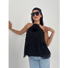 By Kadriye Yılmaz Jack Tasarım Bluz Siyah