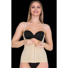 Ten Ince Askılı Agraflı Göğüs Altı Yelek Korse