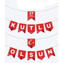 Pandoli 23 Nisan Kutlu Olsun Kağıt Banner Asma Süs 270 cmgösteri