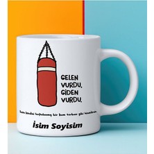 Komik - Esprili Kupa Gelen Vurdu Giden Vurdu Tasarımlı Komik Kupa Bardak