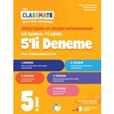 Okyanus Yayınları 5. Sınıf Classmate Süreç Izleme ve Gelişim Değerlendirme 5 Li Deneme