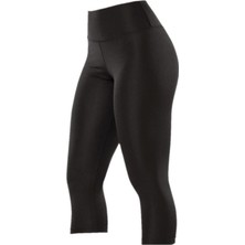 Dalgıç Diz Altı Kapri Tayt Siyah 4102