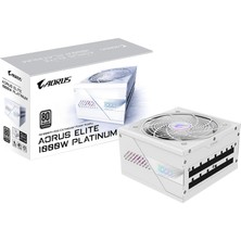 Gigabyte Aorus Elite GP-AE1000PM Pg5 Ice 1000W 80+ Platinium Pcıe 5.0 - Atx 3.1 Full Modüler Beyaz Power Supply