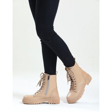 Kadın Cilt Nud Rahat Kalıp Kaymaz Taban Postal Bot