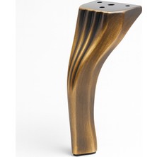 Kesit 14 cm Eskitme Antik Sarı Metal Mobilya Ayağı Ayakları Ünite Baza Koltuk Kanepe Sehpa Masa