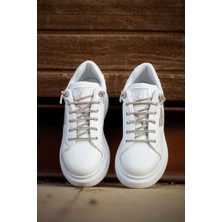 Kadın Ortopedik Taşlı Bağcık Günlük Spor Ayakkabı Sneakers