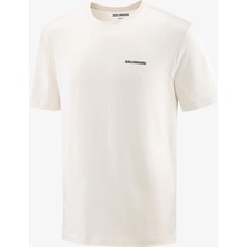 Salomon Chest Logo Regular Erkek Tişört Whisper White LC2675800