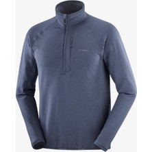 Salomon Essentıal Lıghtwarm Erkek Yarım Fermuar Polar Blue Nights LC2645900