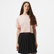 Unıted4 Comfort Kadın Bej Crop T-Shirt