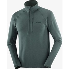 Salomon Essentıal Lıghtwarm Erkek Yarım Fermuar Polar Green Gables LC2707000