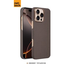 Nettech Apple iPhone 15 Pro Uyumlu NT-N075 Kevlar Karbon Arka Koruma Kılıf