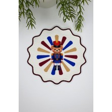 Oyuncak Asker Ayı Tasarım Nakış Kenar Kumaş Kokteyl Peçetesi 1 Adet