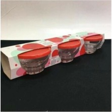 Şık Kapaklı Sütlaç Kasesi Seti, 3'lü, Karaman, Siyah Renkli, Ideal Kullanım.