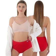 Kadın Yüksek Bel Bato Külot – %100 Pamuk Ribana Kumaş