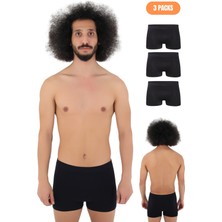 Erkek 3'lü Dikşsiz Mikro Fiber Boxer Seti – Rahat Bel Lastiği Likralı