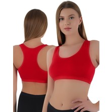 Kadın Kalın Askılı Pedsiz Sporcu Crop  | S-M, L-Xl