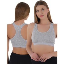 Kadın Kalın Askılı Pedsiz Sporcu Crop  | S-M, L-Xl