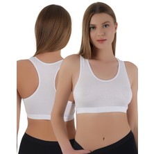 Kadın Kalın Askılı Pedsiz Sporcu Crop  | S-M, L-Xl