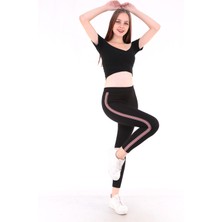 Almila Yanı Çift Şeritli Kadın Tayt 4007