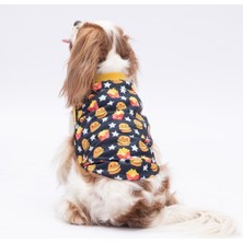 Star Hamburger Kedi Köpek Tişörtü - Kedi Köpek Kıyafeti