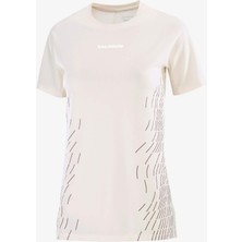 Salomon Sense Aero Gfx Kadın Koşu Tişört Whisper White LC2698900
