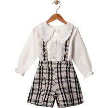 Celira Beyaz Jakarlı Gömleli Takım 2y,3y,4y,5y