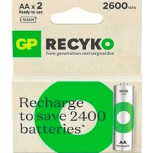 GP AA 2600 mAh Şarjlı Kalem Pil 4'lü Paket GP270AAHCEMTR