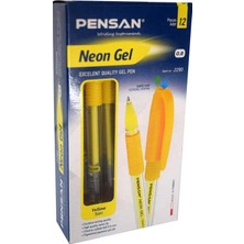 Pensan Neon Jel Kalem Sarı 1 mm 12 Li