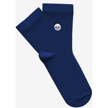 Panda Ince Havlu Çorap - Lacivert